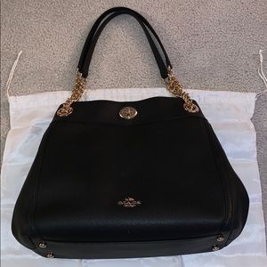 Coach Chain Detail Handbag